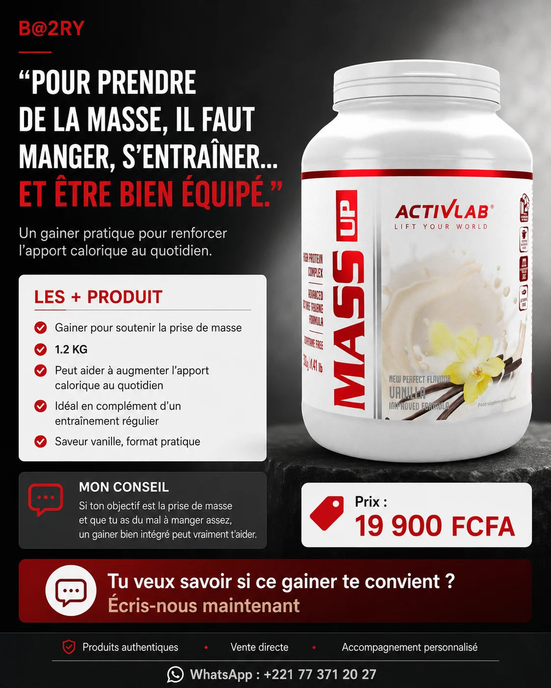 Mass Gainer Dakar Sénégal