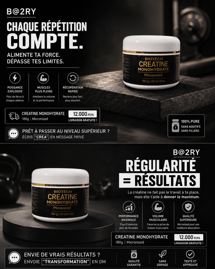 BioTech Creatine Monohydrate 180g