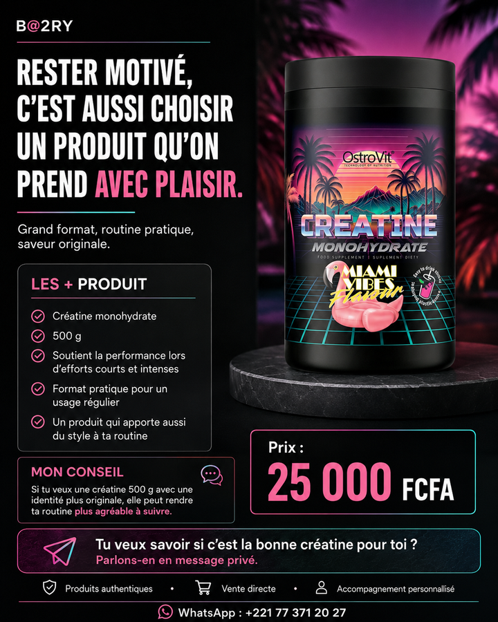 OstroVit Creatine Monohydrate Miami Vibes 500g