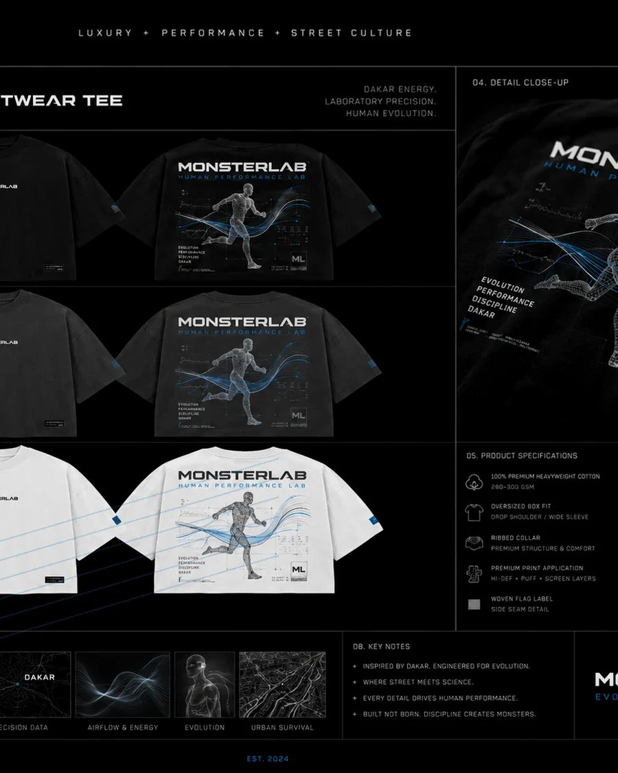 MonsterLab Men — design board streetwear Evolution Series