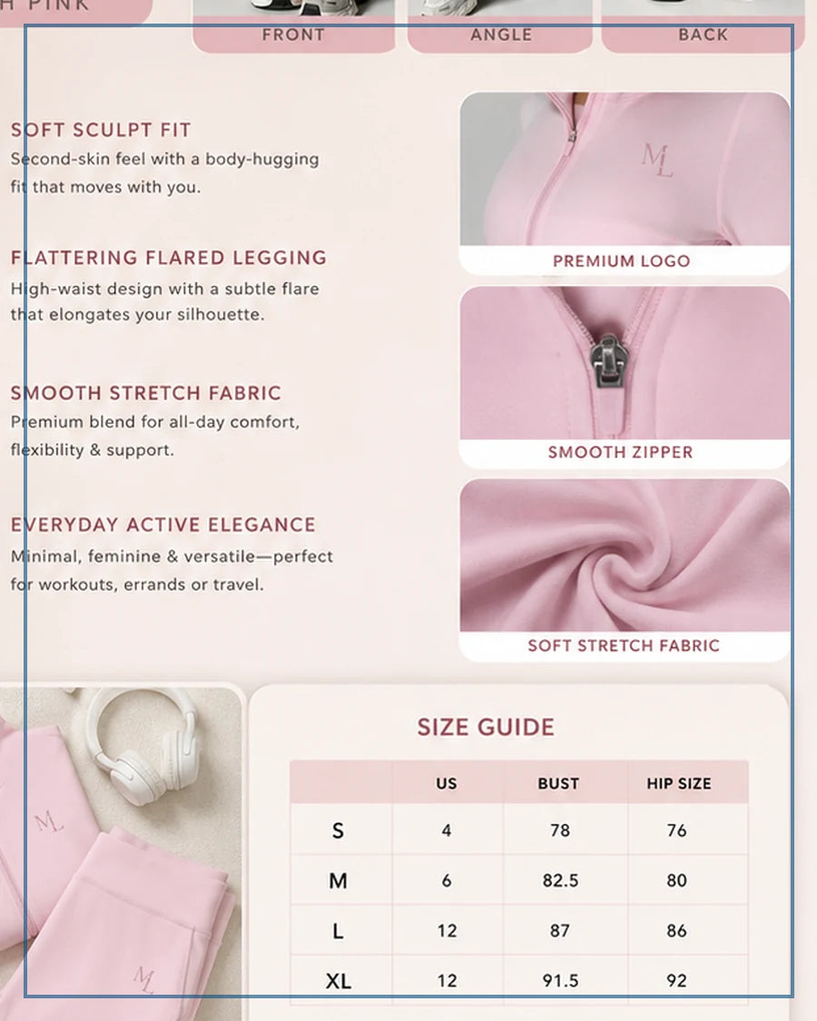 MonsterLab Women Soft Motion — détails du set